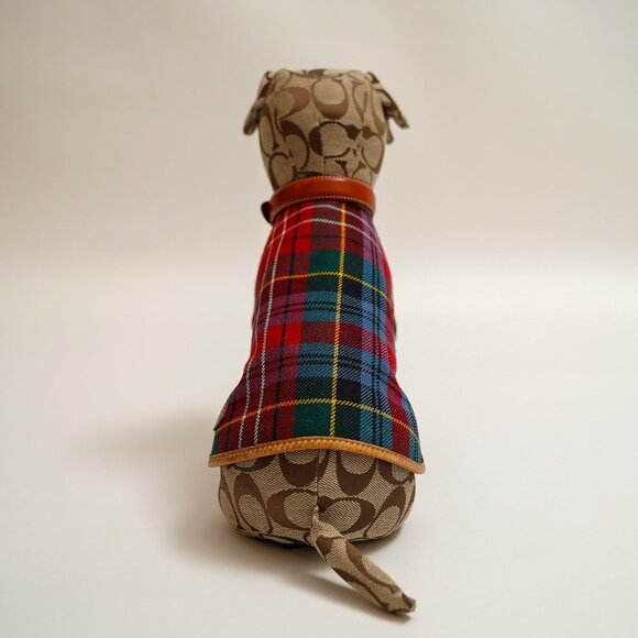 Rare 90's Coach Stuffed Monogram Dog - Picture 4 of 9